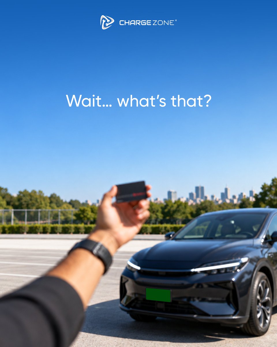 ZoneCharge's tweet photo. Small card. Big convenience. ⚡ 

Tap your ChargeZone RFID card to start charging with ease.

#ChargeZone #EVCharging #RFIDCard https://t.co/Y8bVHCZISU