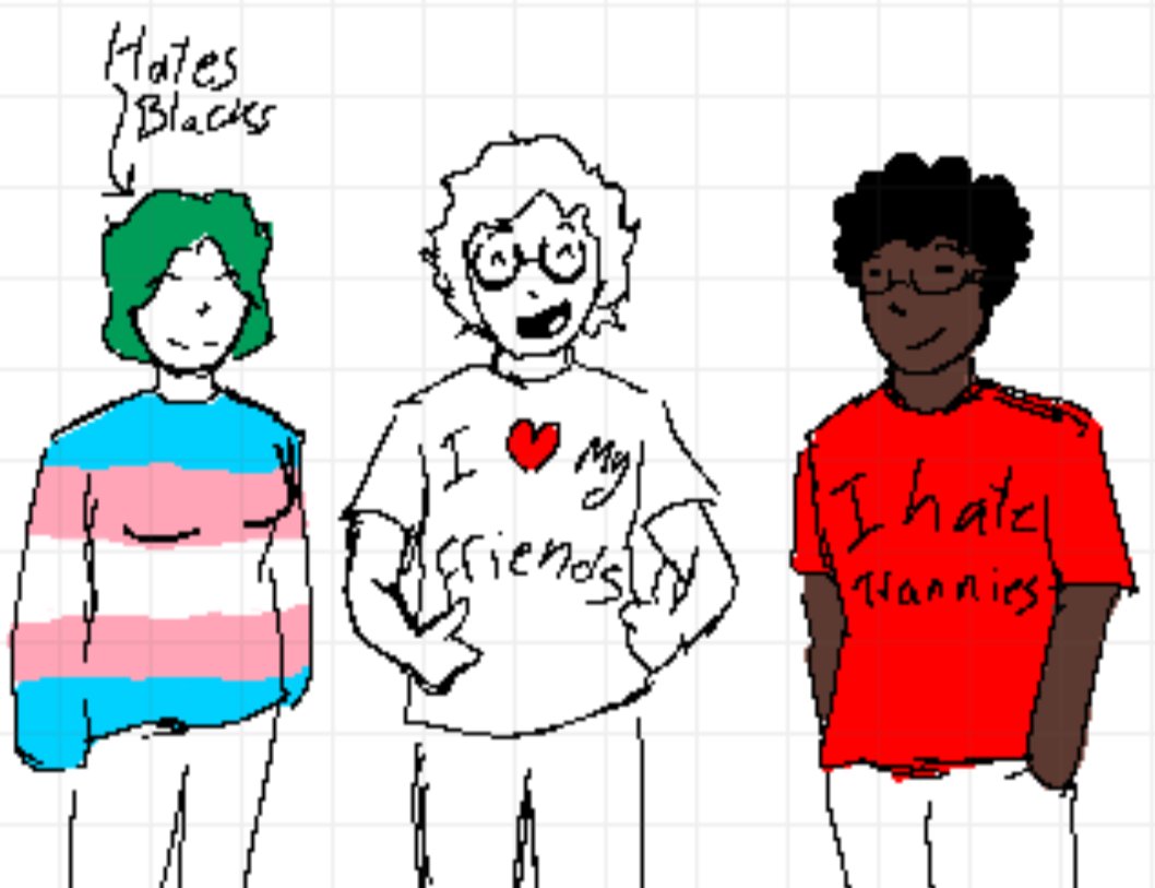 GodoftheWhites's tweet photo. Drawing of me and my friends https://t.co/ehFR8tKJ5x