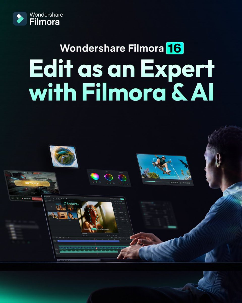 PDFelement's tweet photo. 📄 Filmora 16 is now available—ready to help you turn key information into tutorials, explainers, presentations, and social videos.

#Filmora16 #NewRelease #PDFelement #VideoEditing https://t.co/a9Mxg3zahK