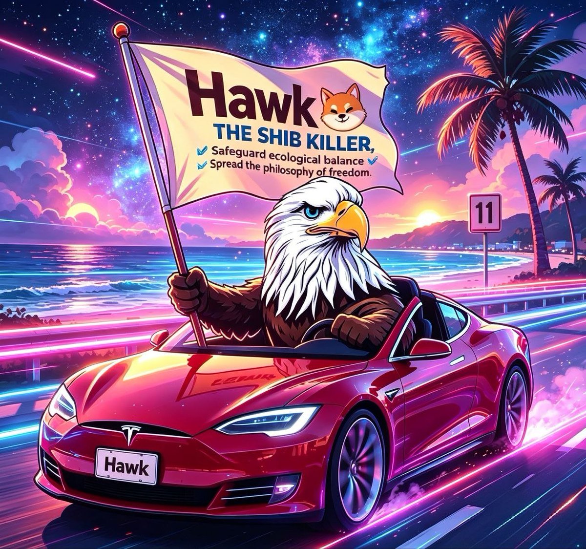 Morinkappy's tweet photo. #HawkToken Hawk is more than just a token it is a messenger for ecological balance and freedom that mission extends far beyond charts and numbers https://t.co/uENR5nMMsI
