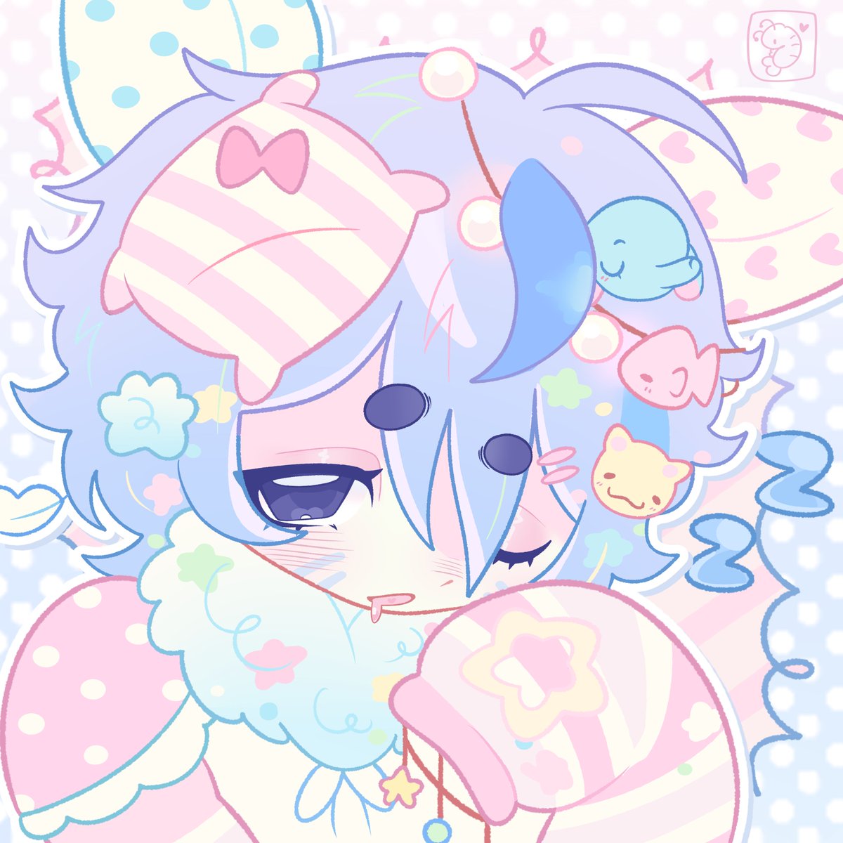 shrimpyful's tweet photo. how much would u pay for an icon like this ?? 🦭🌈🫧 https://t.co/IDqSNwn4wE
