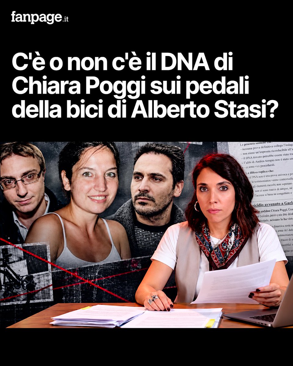 fanpage's tweet photo. Nel 2007 il DNA sui pedali della bici di Stasi risultò compatibile con quello di Chiara Poggi. Nel 2025 una consulenza della difesa ha rivelato altri test negativi, mai inseriti nel fascicolo: https://t.co/fgSJmnvyI5 https://t.co/7HFutmAInL