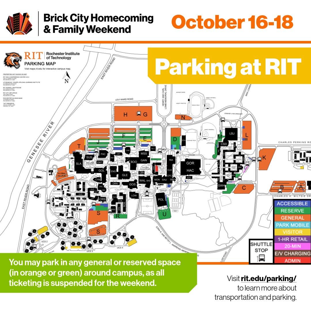 RIT_BrickCity's tweet photo. Making your way to Brick City Weekend soon? We’ve got you covered. Explore some important tips below and get more answers from the FAQs at https://t.co/LGNuzeEoqG .
https://t.co/fNMJfLPwkw https://t.co/OgLfOy2O7R