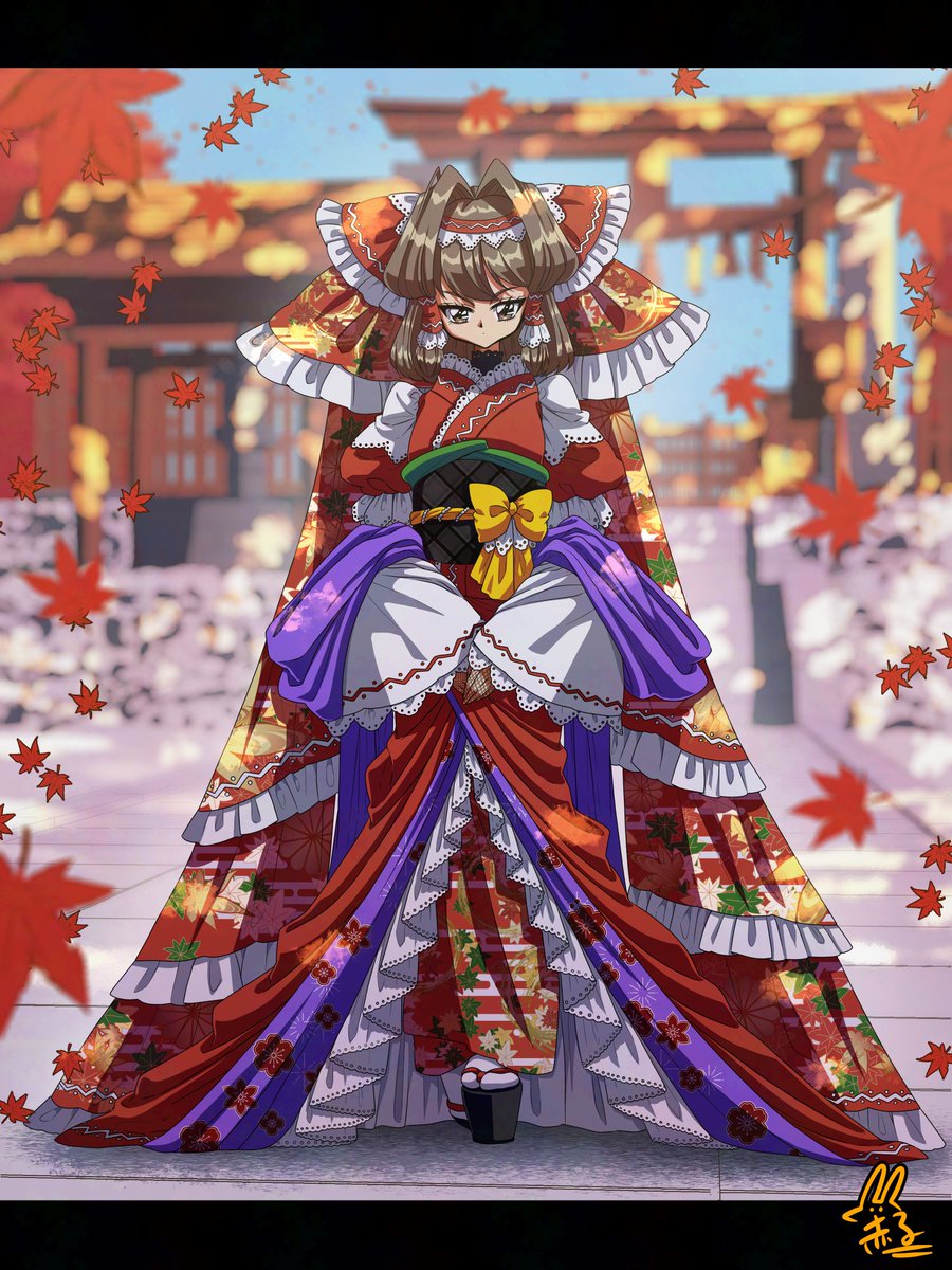 utyouten_akako's tweet photo. 【東方】秋例大祭
#東方Project #博麗霊夢 https://t.co/ATsQMZa7Tx