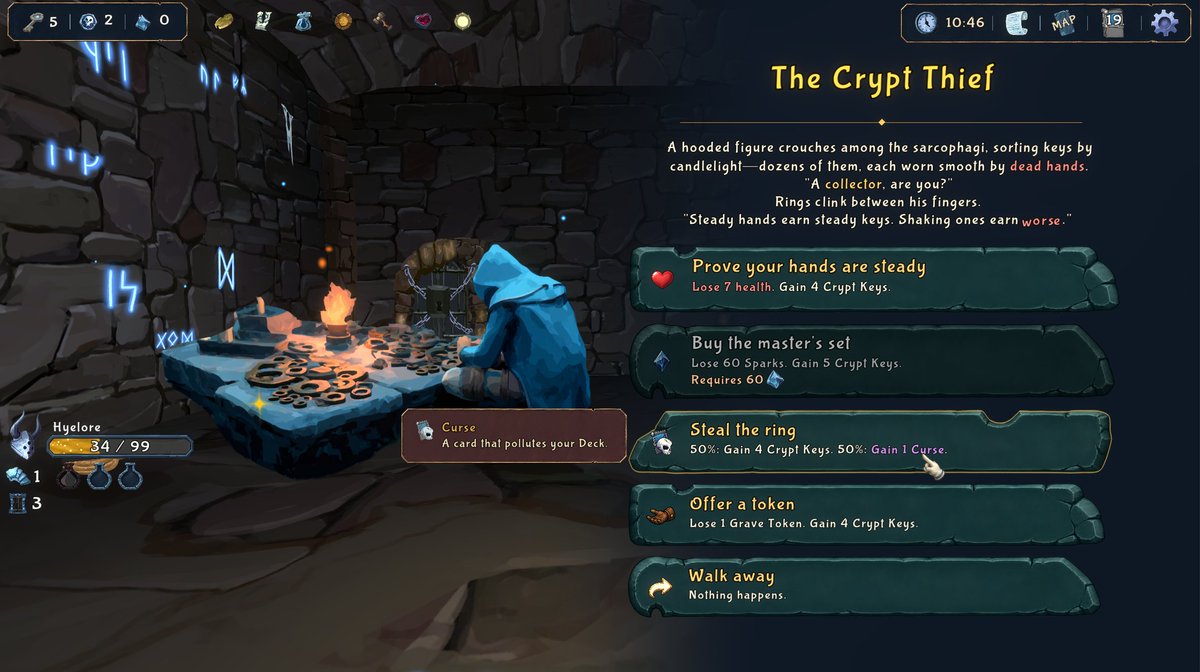 megaglope's tweet photo. Extremely excited for this one:

Into the Crypt's demo is now updated to be closer to the feel of the full release of Oct 29th!

New features:
- Cards, enemies, visuals, effects, mechanics, compendium and more!

Steam:
https://t.co/ciHfBYRxva

#deckbuilder #roguelike #indiegame https://t.co/izcBFzHYlV