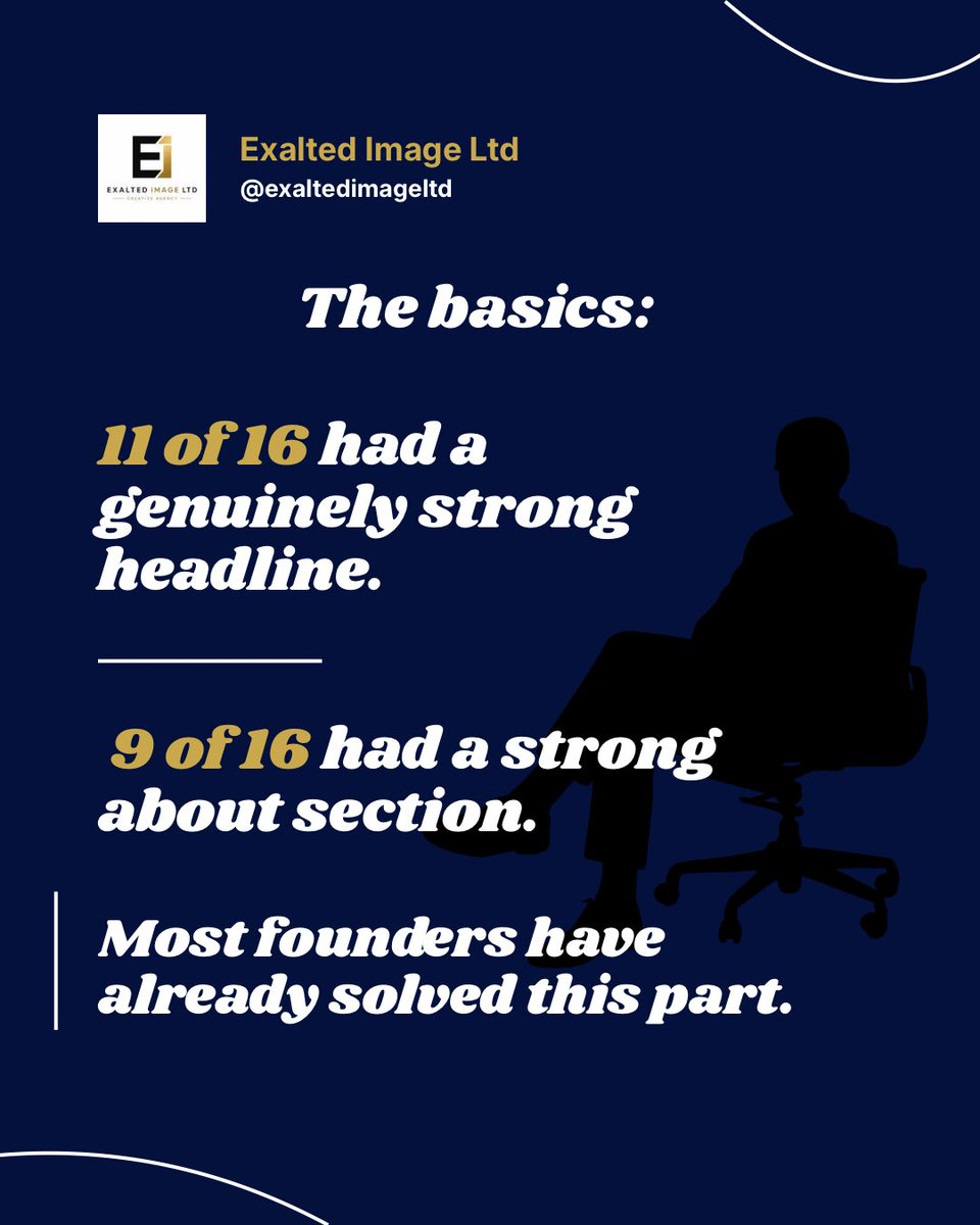 ExaltedImageHQ's tweet photo. We looked beyond the numbers to see what really sets founders apart on LinkedIn.
Full article link below:
https://t.co/97v1oW50Ee
#founder #insight https://t.co/g53eBj7ZZB