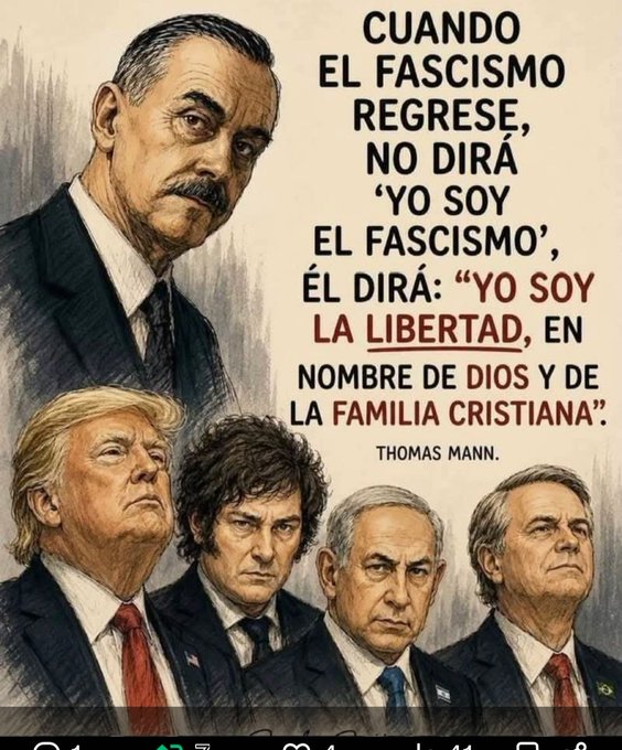 liderfiscal's tweet photo. #URGENTE Cuanta verdad en una sola ilustración..

Los criminales perversos se adueñan del mundo sin que el mundo logre entenderlo!!

El Fascismo esta adueñándose de América Latina!!!
#RTMasivo #UrgenteCOMPARTAN https://t.co/Ud8RFbg8J6