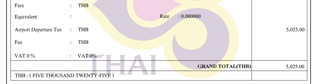 thanr's tweet photo. ภาษีใหม่ยังไม่มาครับ เพิ่งโยนหินถามทาง

ส่วนใบ etax นี่ก็เพิ่งเริ่มส่งไม่นาน

อยากรู้ว่าข้างในเป็นอะไร ลองไปดูใบหลัง e-ticket ดู

TS ค่าสุวรรณภูมิ (ที่เพิ่งขึ้นเป็น 1,120 บาท)
JC ค่าสนามบินที่เวียดนาม
YQ ค่าเชื้อเพลิง
YR ค่าจอง https://t.co/ssuxWBVvkW