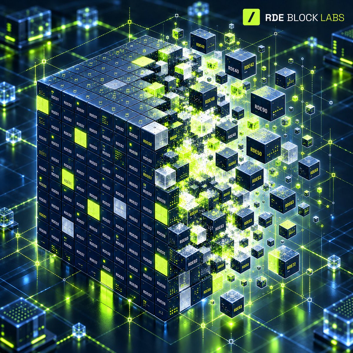 RdeBlockLabs's tweet photo. A blockchain is made of interconnected blocks.
Each one holds many transactions — shown here as smaller cubes.
The size of each small block matches the size of the transaction.

A simple visual way to understand complex tech.

#Blockchain #RDEBLOCKLABS https://t.co/yEMvuSzaX3