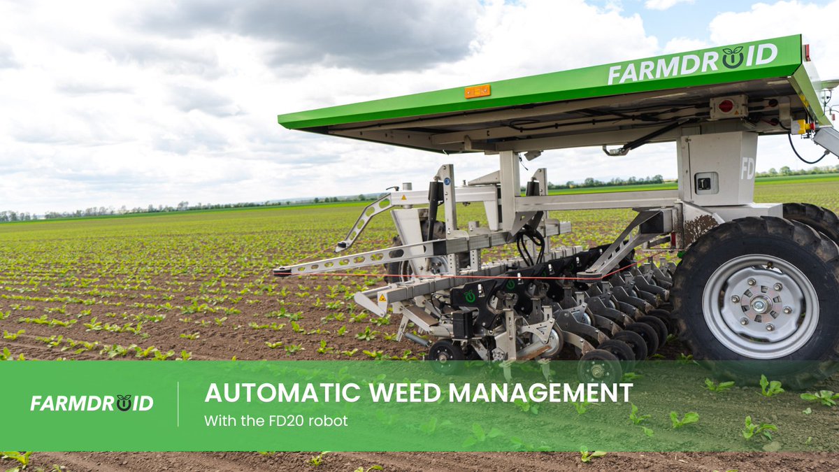 OPICOag's tweet photo. One key advantage of the @FarmDroidUK for vegetable growers is improved yield, thanks to its precise intra-row weeding that significantly reduces crop competition from weeds 🤏🌱

Learn more - https://t.co/SslopiUjJL

#FarmDroid #VegetableFarming #WeedControl https://t.co/AquEQPUmKT