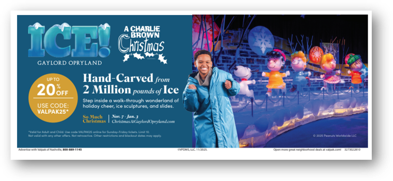 Valpak's tweet photo. We pulled together a flipbook of holiday ads covering it all, from holiday events to housekeeping. Flip through for ideas you can use for your own business this season. 🎄
https://t.co/W5PGWPcYzn 

#HolidayMarketing https://t.co/GbcNEj1ZZL