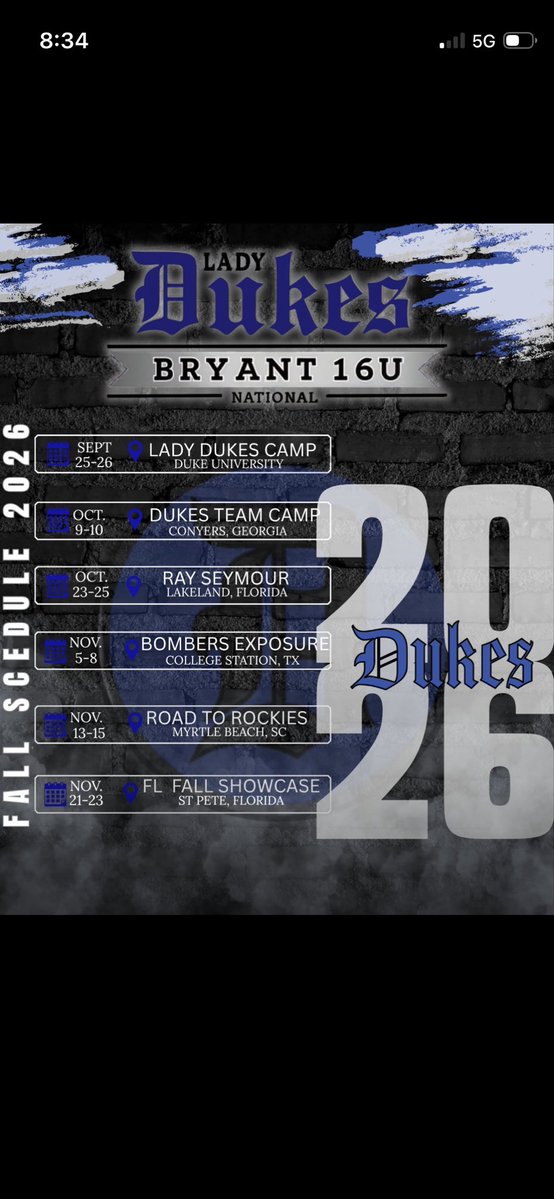 AshlynnMoore's tweet photo. Come and travel with me and the team as we compete across the country this 🍂
I Can’t wait to take the field and get this season started💙🖤
Here is our schedule 🗓️🥎👇
@LDNBryant @coachClark_UPA @ExtraInningSB @LineDsoftball @SoftballRecruit @SBRRetweets @TopPreps https://t.co/HxxmetwFj2