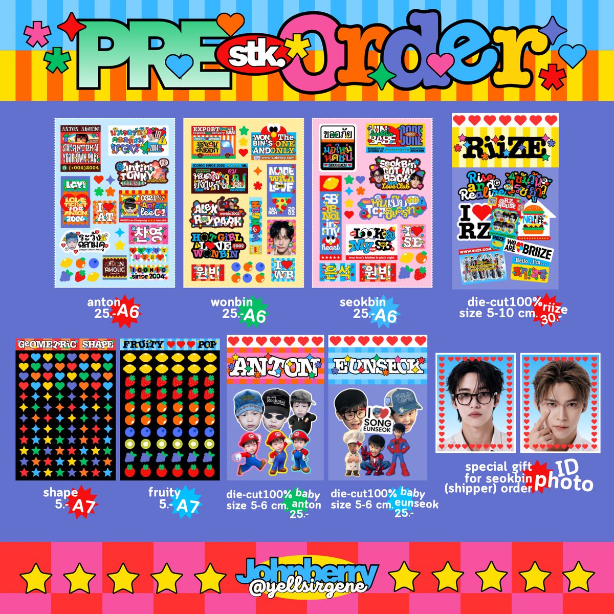 yellsirgene's tweet photo. Pls kindly rt 🍎📥⭐️
📝 Open now - 16 Oct 22:00 (อาจปิดก่อนถ้าจำนวนเยอะเกินไปคับ)
https://t.co/LGHHacF132

⭐️สุ่มแจก stk.A6 3 ท่าน rt ได้เบยย ท่านละ 1 sheet เลือกได้คับ
#ตลาดนัดriize #ตลาดนัดน้องข้าว https://t.co/VooSPMeDsD