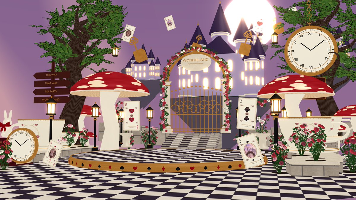 icecls's tweet photo. MMDステージ配布します。

https://t.co/BrMUDYWf7i
【MMDステージ】Wonderland Rose Court ＃MMD https://t.co/VtO5reerS4