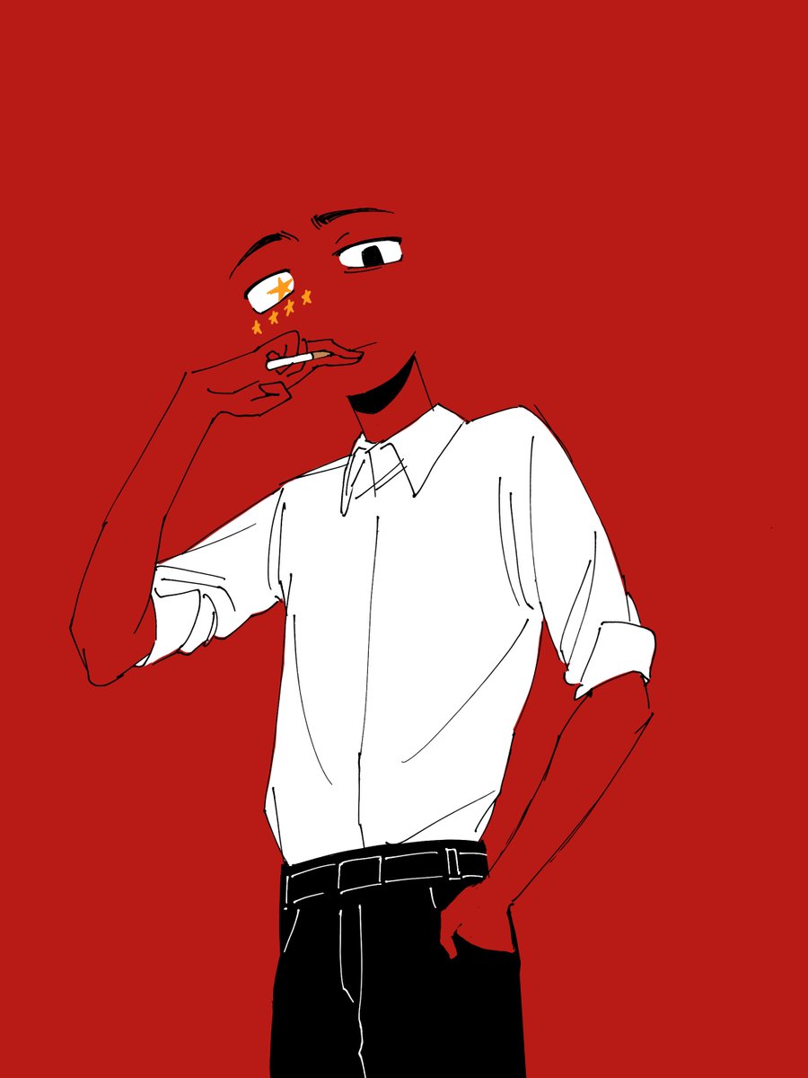 mongokyaa's tweet photo. smoke break #countryhumans #countryhumanschina https://t.co/lySmusmz8e