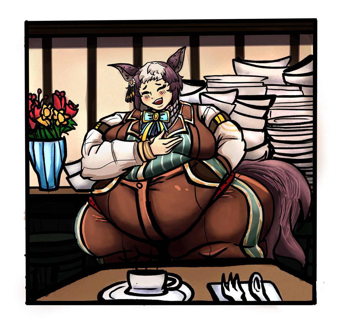 Lambda__Z's tweet photo. A very hefty, charming horse for @swell_reads https://t.co/4m8Q7ojp6K