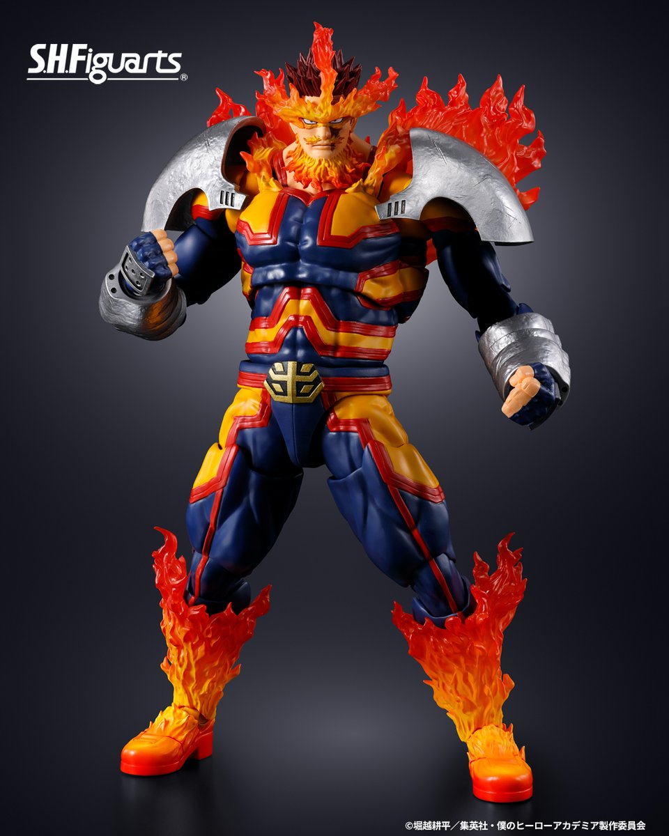 t_features's tweet photo. 【商品情報公開】

アニメ『僕のヒーローアカデミア』より
「S.H.Figuarts エンデヴァー」が商品化決定！
詳細情報は後日公開予定、お楽しみに！

📌#ヒロアカアーツ 商品ページはこちら
https://t.co/xBeJ4C2cYC

#t_shf #heroaca_a https://t.co/dSmVXXYHaC