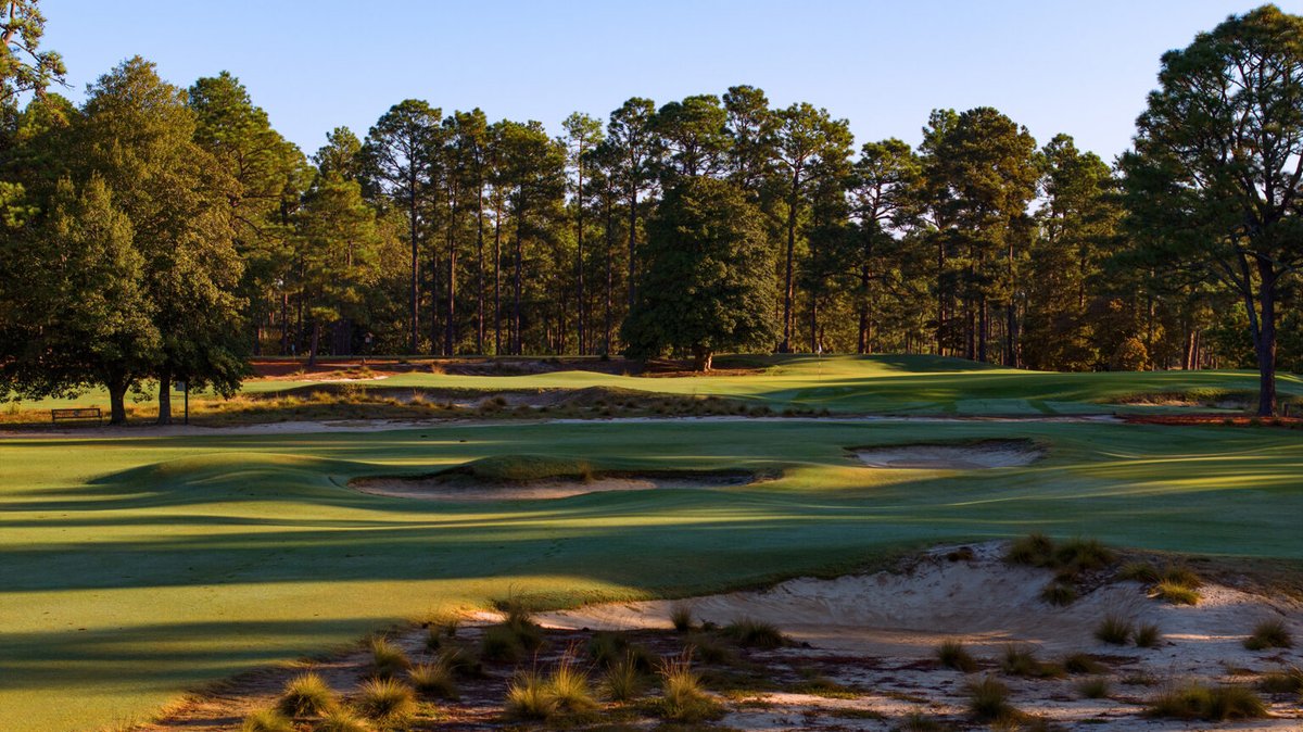 LINKSMagazine's tweet photo. The duo of @coorecrenshaw are primarily known for their innovative, brilliant original designs. Less renowned, but extremely impressive, are the firm’s successes with restorations and redesigns.

Here are 10 of the top Coore &amp; Crenshaw renovations: https://t.co/FNpwYEOeC5 https://t.co/uQox4sLgV0