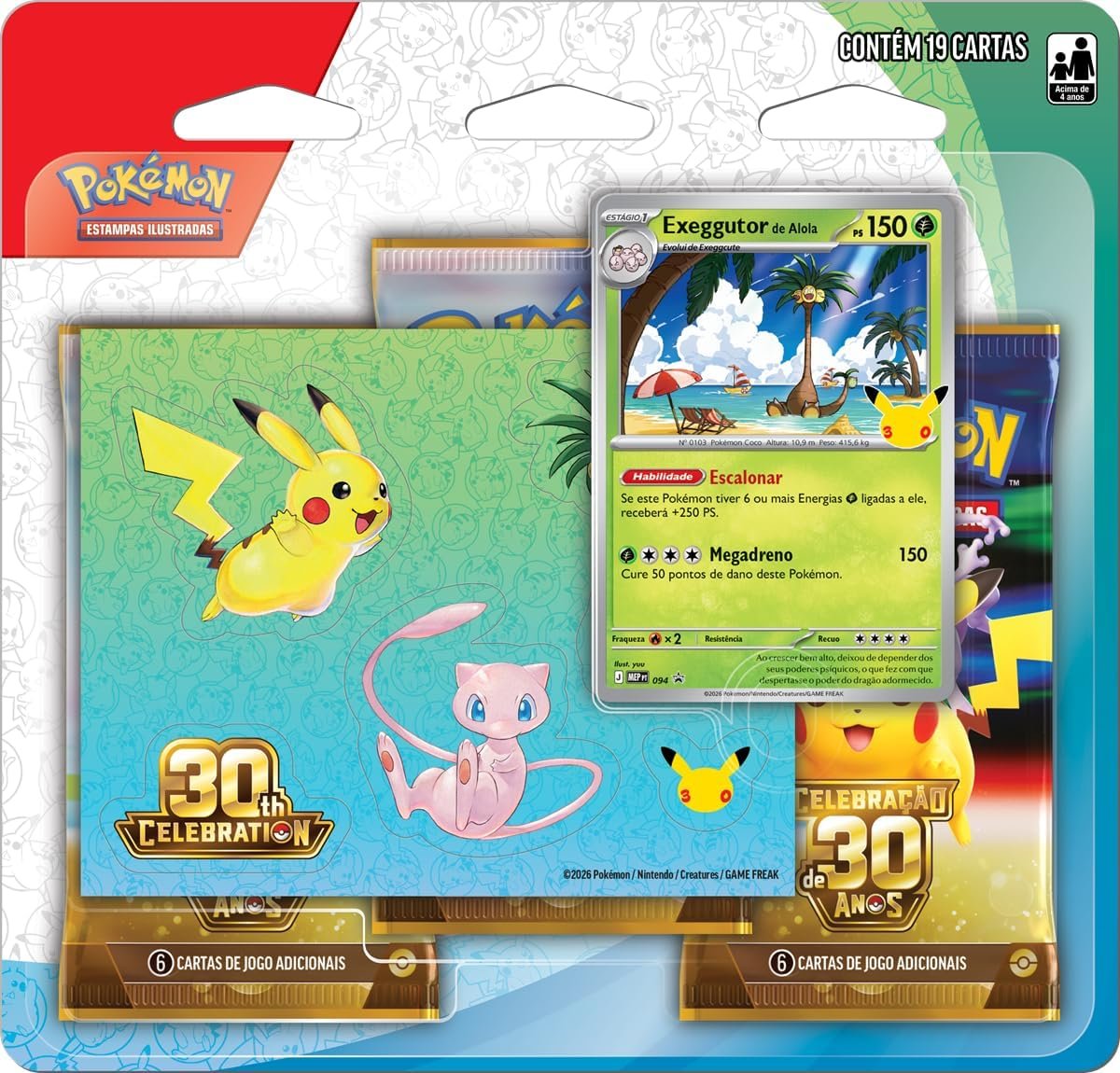 shrekbooksbr's tweet photo. ✨ MEGA OFERTA AMAZON PRIME
🚨 ESGOTANDO - 7 unidades

➡️ Pokémon TCG, Celebração de 30 anos – Blister Triplo com Adesivo Pokémon Exeggutor
🔥 R$ 171,06 no pix

🔗 COMPRE AQUI: https://t.co/tI0IuyVFCc https://t.co/CZFgkw67LO