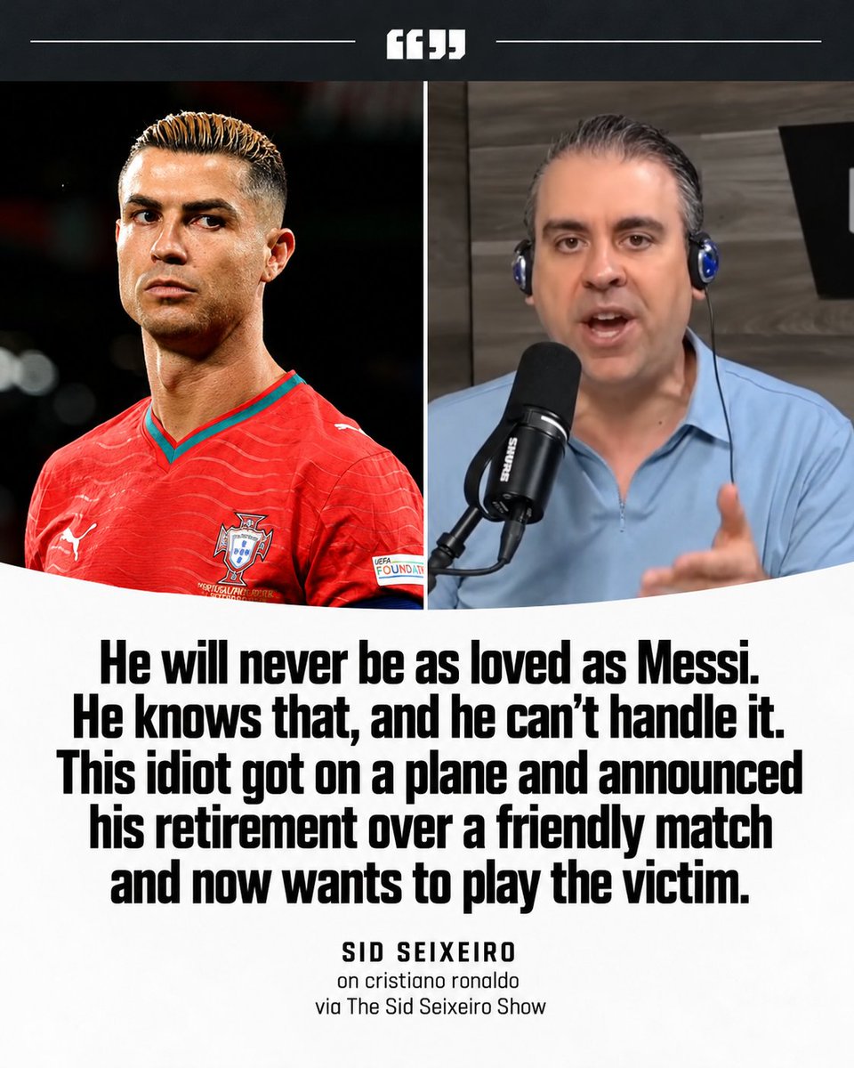 messiahballin's tweet photo. His whole legacy is ruined, man. 😂 This guy used to be a die hard CR7 fan and a Messi hater. Fast forward to today, and Cristiano has been exposed outside Madrid comfort zone. 

This is how the world sees him now. 😭😭 https://t.co/Mr44Ck8jYX