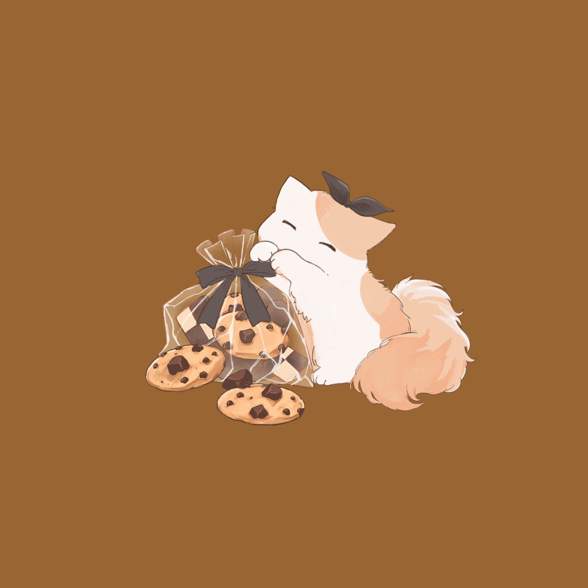 tamagonocat's tweet photo. 🍪🐈🧡
 #イラスト  #猫 https://t.co/cQpIDSCWF3