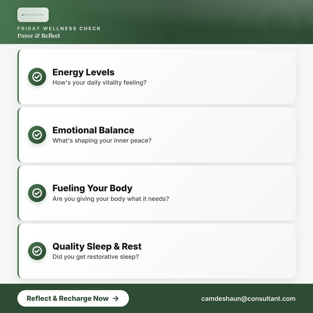 Tee_Green2's tweet photo. Pause and notice what your body and mind may need this weekend, then explore https://t.co/95z2vvh1xH for wellness support. #FridayCheckIn #Bravenly #MindfulWellness #SelfAwareness #Balance #HealthyLiving https://t.co/ccw0KYLGHv