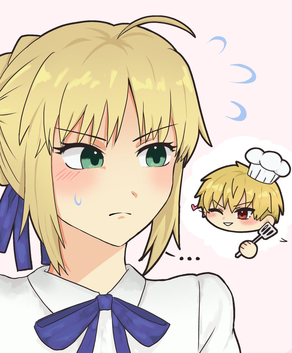 urukcamelot's tweet photo. Gil said he could cook whatever she wanted.. don't be shy seiba :p
#金剣 #gilgamesh #artoriapendragon https://t.co/fZuMyhAdS6