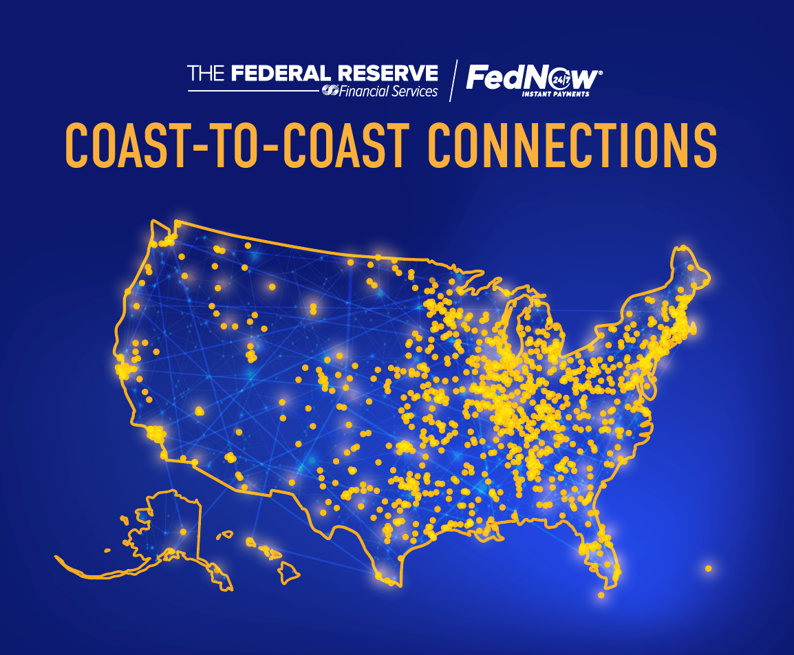 KansasCityFed's tweet photo. Banks and credit unions across the country are live on the FedNow Service. These innovative institutions are enabling individuals and businesses to send and receive payments instantly 24/7/365. 

See who's live on the network: https://t.co/bo6MuL94Pe https://t.co/9SxOH0l2Mc