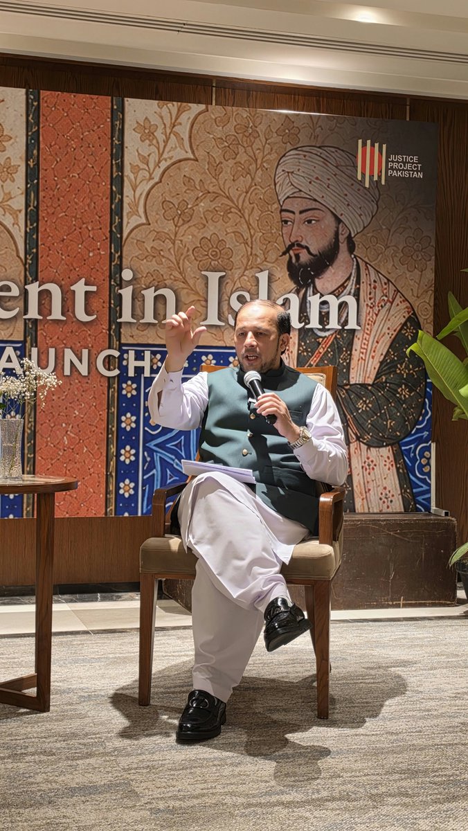 JusticeProject_'s tweet photo. The policy brief was then launched through a moderated discussion between Sarah Belal and Prof. Dr. Sami Ur Rehman, author of the brief and Dean of Riffat Mushtaq School of Law at IVY Academic Network Islamabad.
They discussed the brief’s key findings and recommendations, including how Islamic principles of sanctity of life, mercy, due process, evidentiary certainty and protection against wrongful execution can support a more restrictive death penalty framework.