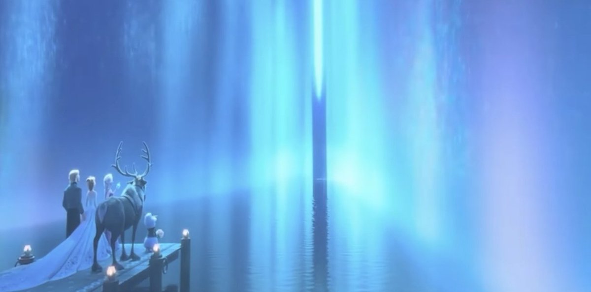 wlw4lol's tweet photo. In Frozen 2 grand pabbie said they always feard Elsa's powers were to much for this world, the Northern Lights sended her to an icey world
 
Which looks like that place is where the villain lives maybe she created https://t.co/52UH90RucS