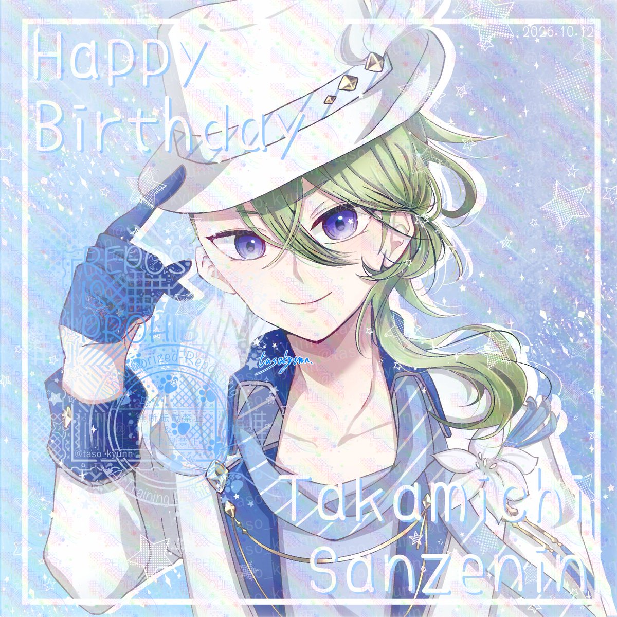 taso_kyunnnn's tweet photo. 💙-` ̗ *.happy birthday.*  ̖́-💙

#三千院鷹通誕生祭2026
#三千院鷹通生誕祭2026
#アイチュウFA
https://t.co/8kGOKBkUCt https://t.co/P4LJAs93zw