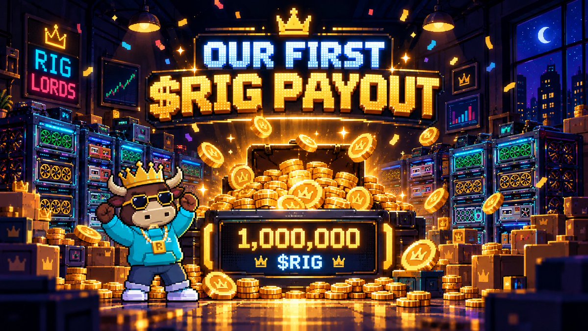 RigLords's tweet photo. 🚨 OUR FIRST $RIG PAYOUT IS HERE! 🚨

Rig Lords has been live for less than 24 hours.

And we’ve already paid out 1,000,000 $RIG.

The rigs are running. The blocks are landing. The Lords are getting to work.

We’re just getting started.

Build rigs. Fill racks. Rule the block. 

Play now: https://t.co/inrKMJ0y3p