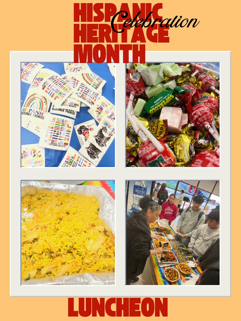 NHSBraves's tweet photo. 🌎 Celebrating Hispanic Heritage Month at NHS! 🌮🎉

🎨 Art brings stories and traditions to life.
🍽️ Food brings people and cultures together.

What a wonderful reminder that learning about different cultures goes far beyond the classroom!

❤️🤍 Great job, Braves! https://t.co/Xxp2UTqNZX