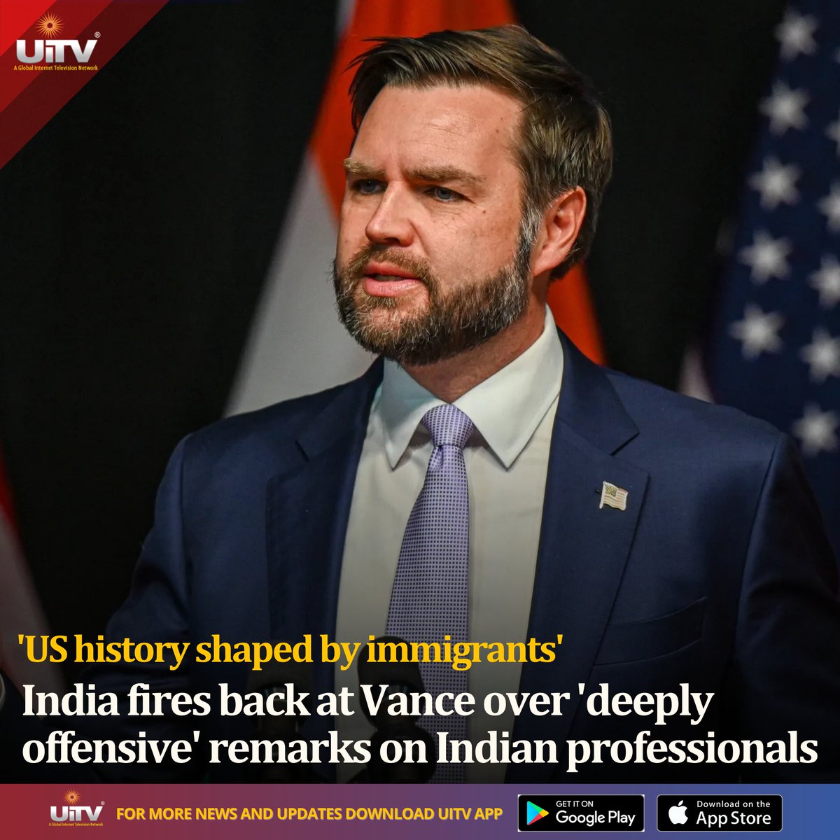 UiTV_Connect's tweet photo. India on Friday said the US suspension of applications under the Permanent Labor Certification (PERM) programme for certain companies will not, by itself, affect the validity of existing H-1B visas,

#India #JDVance #USNews #H1BVisa #IndiaUSRelations https://t.co/dNfS2gwTL3