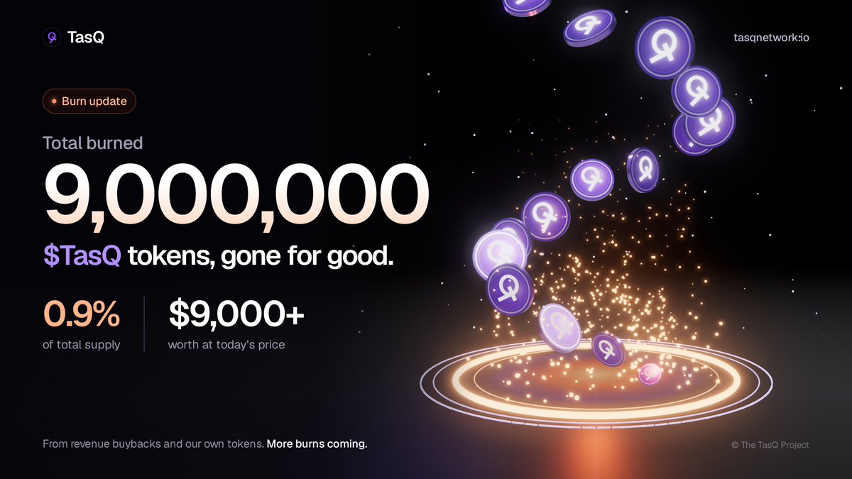 TasQ_x's tweet photo. Another burn!

We just burned another 0.3% robinhood:0xdc453b1405cfe25e2afba8e7f4272b0a00437777 Supply funded from our project revenue.

Total burned - 0.9% (over $9,000)

Tx:
https://t.co/GRxIJX1aRW https://t.co/KCjkL9tZQK
