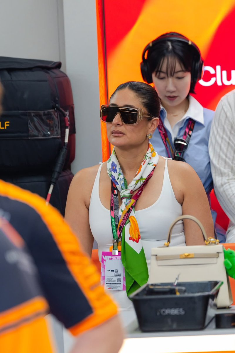 hajarkagalwa's tweet photo. Wake up, babe! Bollywood royalty Kareena Kapoor just showed up in the McLaren F1 garage. https://t.co/BTjXkWA0OI