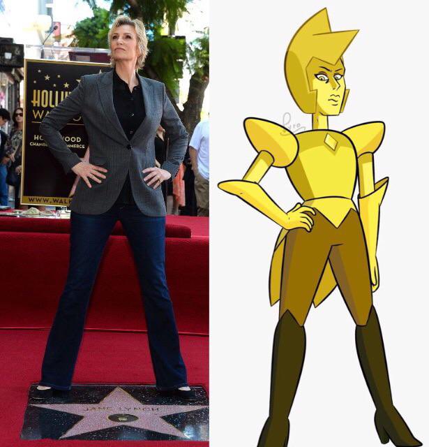ityjmcys's tweet photo. SUE SYLVESTER IS YELLOW DIAMOND CONFIRMED https://t.co/oB7LcHBiUN