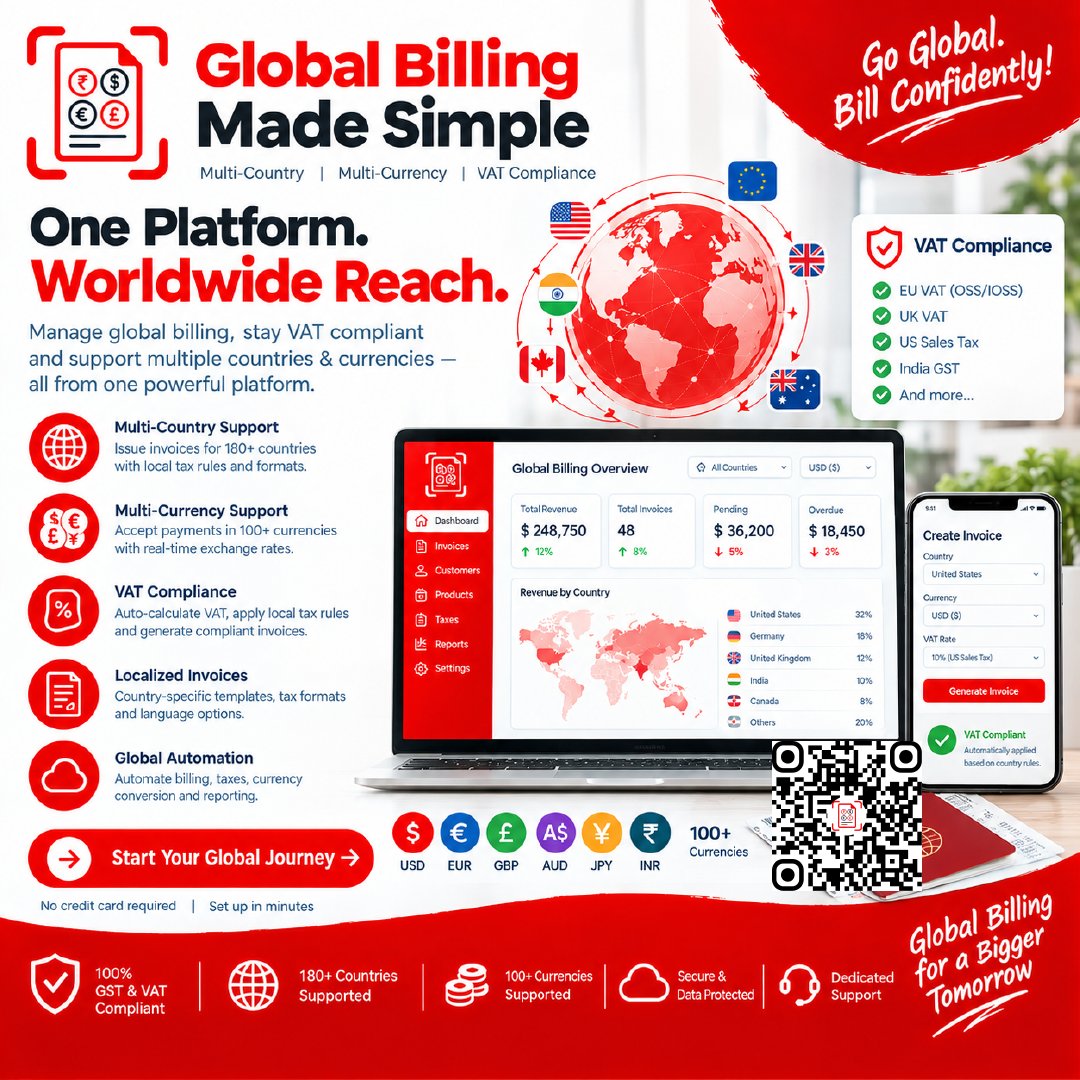 digitoly's tweet photo. Go global and bill with confidence!
Manage your multi-country billing, support over 100+ currencies, and stay fully VAT compliant—all from one powerful platform.
👉 https://t.co/NRxdzuJc7w
#GlobalBilling #Invoicing #VATCompliance #MultiCurrency #BusinessGrowth #GoGlobal https://t.co/lY8l0y6bYf