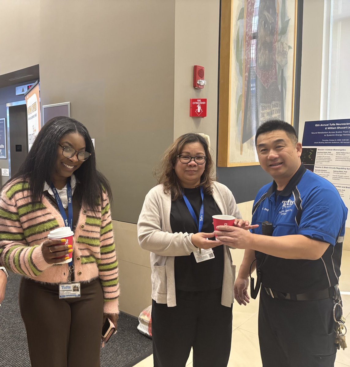 TuftsPolice's tweet photo. Thank you to everyone who came out to Coffee with TUPD in Medford and Boston yesterday! We hope you enjoyed the coffee and the conversation ☕️
A special thanks to Tufts Dining for making it possible!
#coffeewithacop #communityoutreach #tuftsuniversity #tuftspolice #coffee https://t.co/nRIVisZrIg