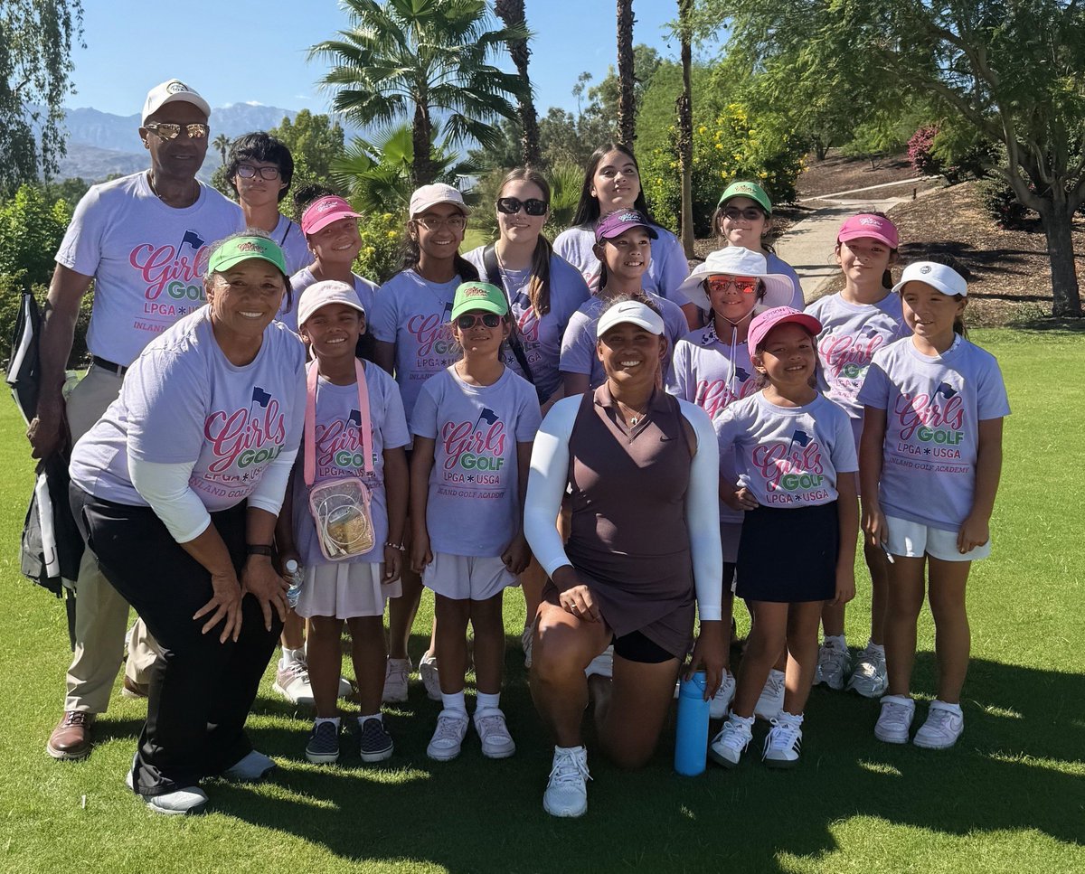 SoCalGolfKids's tweet photo. @GolfweekNichols Thank you for highlighting Amari - she is a great role model for kids, especially girls who have followed her career since the #ShortGame documentary. Our @LPGAGirlsGolf InlandGolfAcademy had TShirts made and cheered for at the 18th green - Amari is a RoleModel @LPGA 2027 https://t.co/YUFF69hhsI