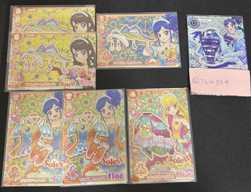 yulagx4's tweet photo. アイカツ アイカツアンコール カード 交換買取譲渡

譲画像1～2

求画像3～4＞買取

オーロラキスはお声がけ多数頂いているためパラレルとの比率違いの交換もしくは条件良い方優先
お気軽にお声がけください！
#アイカツ
#アイカツアンコール
#アイカツアンコールカード交換 https://t.co/3Ytzr0MiVQ