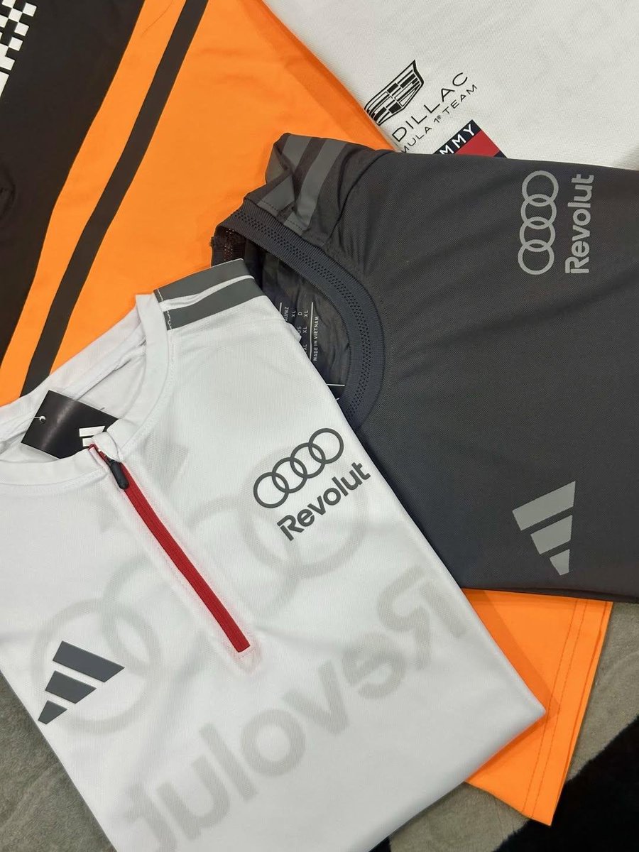 Jhaao14's tweet photo. F1 merch OOTD FOR SINGAPORE GP 🏎🏁
FP1 & Sprint Quali: Audi & Cadillac✅️
Sprint & Quali: Audi
Race Day: McLaren
Looking for an outfit for the weekend race?, dm me https://t.co/BBouJ2C3gn