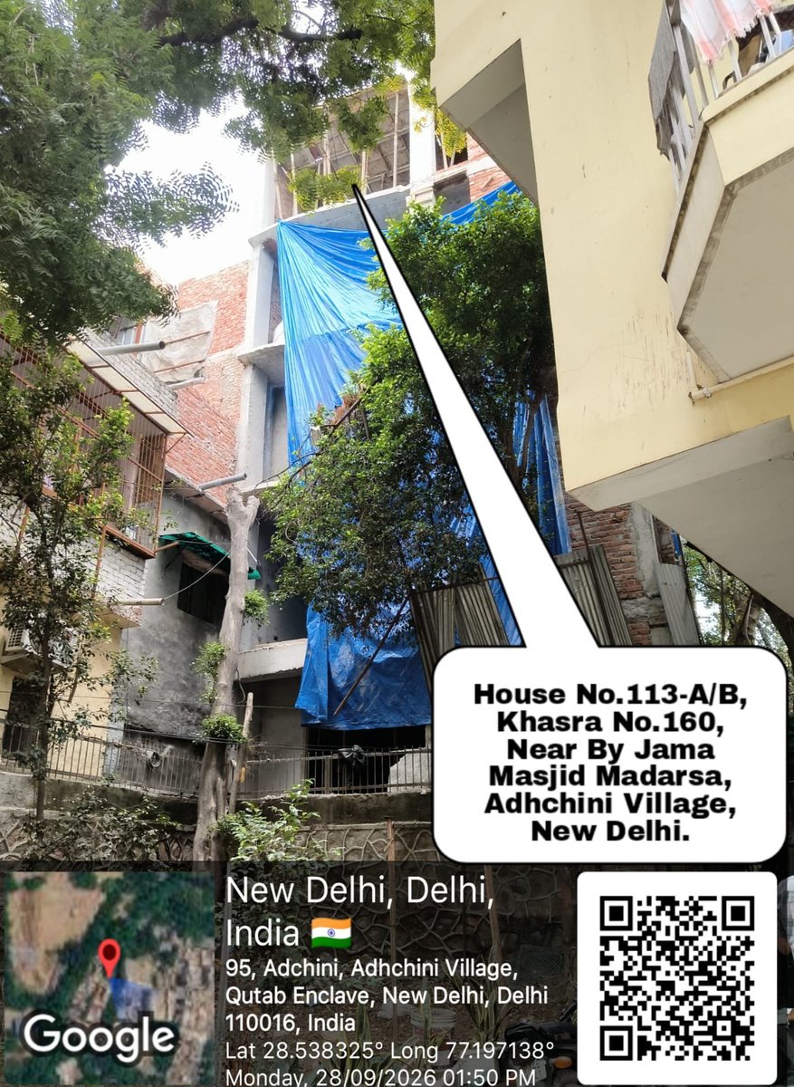 PahelFoundation's tweet photo. अधिछिनी वक्फ कब्रिस्तान घोटाला ?

वक्फ बोर्ड की ज़मीन पर खुलेआम अवैध कब्ज़ा करके 50-60 गज को 250-500 गज तक फैला दिया गया है। बिना किसी मंज़ूर नक्शे के बहुमंज़िला इमारतें खड़ी कर दी गईं, सार्वजनिक रास्ता भी हड़प लिया गया और अब फ्लैट बेचे जा रहे हैं।

### काम कैसे चल रहा है?
काम धड़ल्ले से चल रहा है, बिना किसी टेंशन के। यहाँ के JE-AE ने इन्हें खुली छूट दे रखी है — “काम करो, करने दो”। जो भी शिकायत कर रहा है, उसकी कोई सुनवाई नहीं होगी। क्योंकि सबको पता है कि यहाँ कुछ भी नहीं होगा, अवैध काम करते रहो।

### दक्षिण दिल्ली DM साहब
आपको इतने सारे लेटर दिए गए। आपने कहा “हम एक्शन लेंगे”। लेकिन लगता है आप भी एक्शन लेने से डर रहे हैं। डर का माहौल ही नहीं है यहाँ। बस पैसे फेंको और तमाशा देखो, क्योंकि कुर्सी में बहुत दम है।

### DC South Zone — सबसे ईमानदार स��
आपकी क्या तारीफ करें! आँखें बंद हैं या गांधी का चश्मा पहन लिया है? यहाँ के बिल्डर खुलेआम कह रहे हैं — “हमारा कुछ नहीं बिगड़ेगा, हमने नज़राना पहुँचा दिया है”।

### सबक नहीं लिया गया
सैदुल्लाजाब में अवैध निर्माण गिरने से बच्चों की जान चली गई थी। लेकिन लगता है कोई सबक नहीं लिया गया। क्या फिर किसी बड़ी तबाही का इंतज़ार है?

### नाम सामने आ रहे हैं
स्थानीय लोगों द्वारा जिन निर्माणकर्ताओं के नाम सामने आ रहे हैं, उनमें अशरफ मलिक, हाफिज और जावेद शामिल हैं। यदि जाँच में इनके द्वारा अवैध निर्माण पाया जाता है, तो इनके विरुद्ध तत्काल FIR दर्ज कर कठोर कानूनी कार्रवाई की जाए।

### सीधे सवाल
1. अवैध निर्माण पूरी तरह कब हटेगा?  
2. वक्फ भूमि कब कब्जामुक्त होगी?  
3. JE-AE और जिम्मेदार अधिकारियों की जवाबदेही कब तय होगी?  
4. धर्म-आधारित फ्ल���ट बिक्री की जाँच कब शुरू होगी?

जनता को फोटो-शूट और कागज़ी कार्रवाई नहीं चाहिए। पूरी और असरदार कार्रवाई चाहिए।
कागजों में कार्रवाई, ज़मीन पर कब्ज़ा — ये दोहरा खेल अब नहीं चलेगा।

जनता सब देख रही है।  
अब Cosmetic Action नहीं — Complete & Irreversible Action  चाहिए।

अतिरिक्त टिप्पणी (स्थानीय लोगों की बात):
ऐसा लग रहा है कि MCD और वक्फ बोर्ड ने अपने कान में रूई घुस ली है, इसलिए इन्हें अब न सुनाई दे रहा है न दिखाई। बस टाइम पास कर रहे हैं। DM साहब साउथ के बारे में अब क्या ही बोलें — कुछ बोल देंगे तो बवाल हो जाएगा, लेकिन क्या फर्क पड़ रहा है इन्हें भी। आस-पास के लोगों से सुनने को मिल रहा है कि जितने भी ओनर और बिल्डर हैं, उनका कहना है कि “सबको पैसे दिए हैं, कुछ नहीं होगा”। और ये फ्लैट सिर्फ मुसलमानों को ही देंगे — क्यों ऐसा है? यहाँ भी यही हाल है।  

बेहद शर्मनाक बात है कि इतनी शिकायत देने के बाद भी यही हाल है। और सबसे शर्मनाक बात यह है कि CMO रेखा गुप्ता जी का कहना है कि कब्जा और अवैध निर्माण नहीं होगा, लेकिन यहाँ तो कुछ और ही हो रहा है।

@LtGovDelhi @MCD_Delhi @DCSOUTHZONE @HMOIndia @OfficialWaqf @DelhiPolice @DelhiComplaint @addlcomm @gupta_rekha @official_dda @DPCC_Pollution @dofwgnctd @NBTDilli @mssirsa @ashishsood_bjp @AmitShahOffice @shashvat_IAS @SandhuTaranjitS @saravanakr_n @VPIndia @tokhansahu_bjp @PTI_News @ani_digital @MLJ_GoI @swachhbharat @mygovindia @CVCIndia @PIB_India @moefcc @CPCB_OFFICIAL @tweetndmc @MoHUA_India @DMSouthDelhi @DirectorPI_MCD @newmedia89 @satya_office @p_sahibsingh @Secretary_MoHUA @BJP4Delhi @bsesdelhi @parivartan54164
