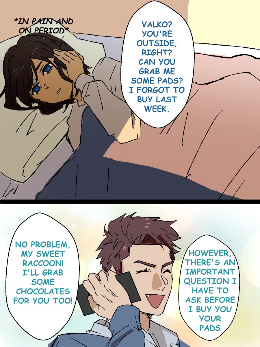 RuriAzure_'s tweet photo. MC asked Valko to buy her pads. 

#BringValkoBack #全世界都爱敖尹 #NoValkoNoMoney https://t.co/S45oTAFNmF