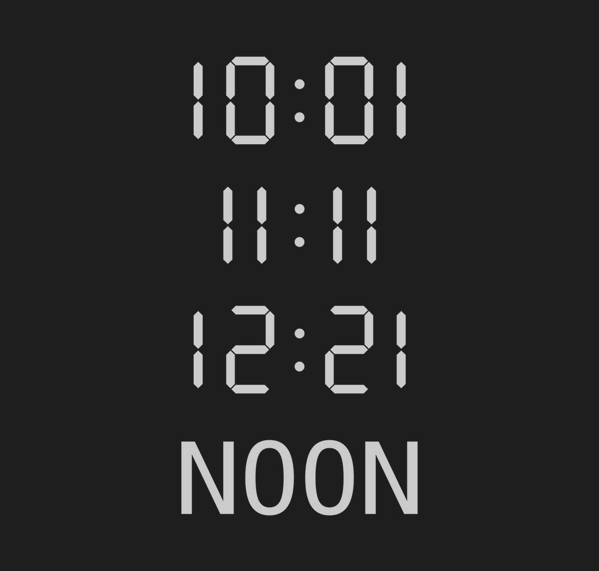 aaaronson's tweet photo. Times of day that are the same when turned upside down https://t.co/PYh1QqgsuV