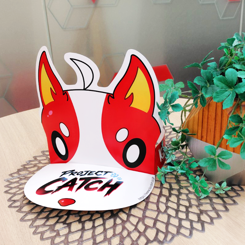 pj_catch's tweet photo. キミも🐶わんこ🐶の仲間入り！？

10/17・18ぜんため開催中のロコビットブース（噴水横Aエリア①）では、『PROJECT CATCH』のキャラクターをイメージした特製サンバイザーを配布！🧢

着けて歩けば「ぜんため」がより楽しめる！

数量限定・なくなり次第終了。お早めに🏃
#CATCH #ぜんため #ロコビット https://t.co/UCTVNqNYYj