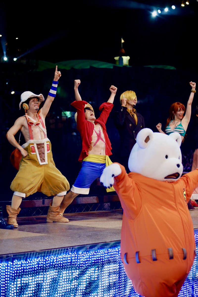 you283you's tweet photo. 10/9 プレショ

ウソップ、ルフィ、サンジ、ナミ、ベポ

先日の中止、昨日今日の10分遅れが、2017年のラスト5日間を彷彿とさせて怖い…😰

今日も、感謝！！ https://t.co/b8tWzu4zZq