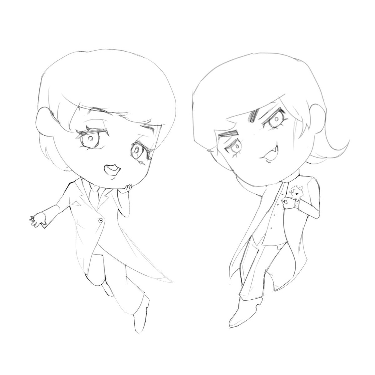 CecoDeco's tweet photo. #mcharrion chibi wedding

George’s outfit came out poopy https://t.co/xa3iMPaPIC