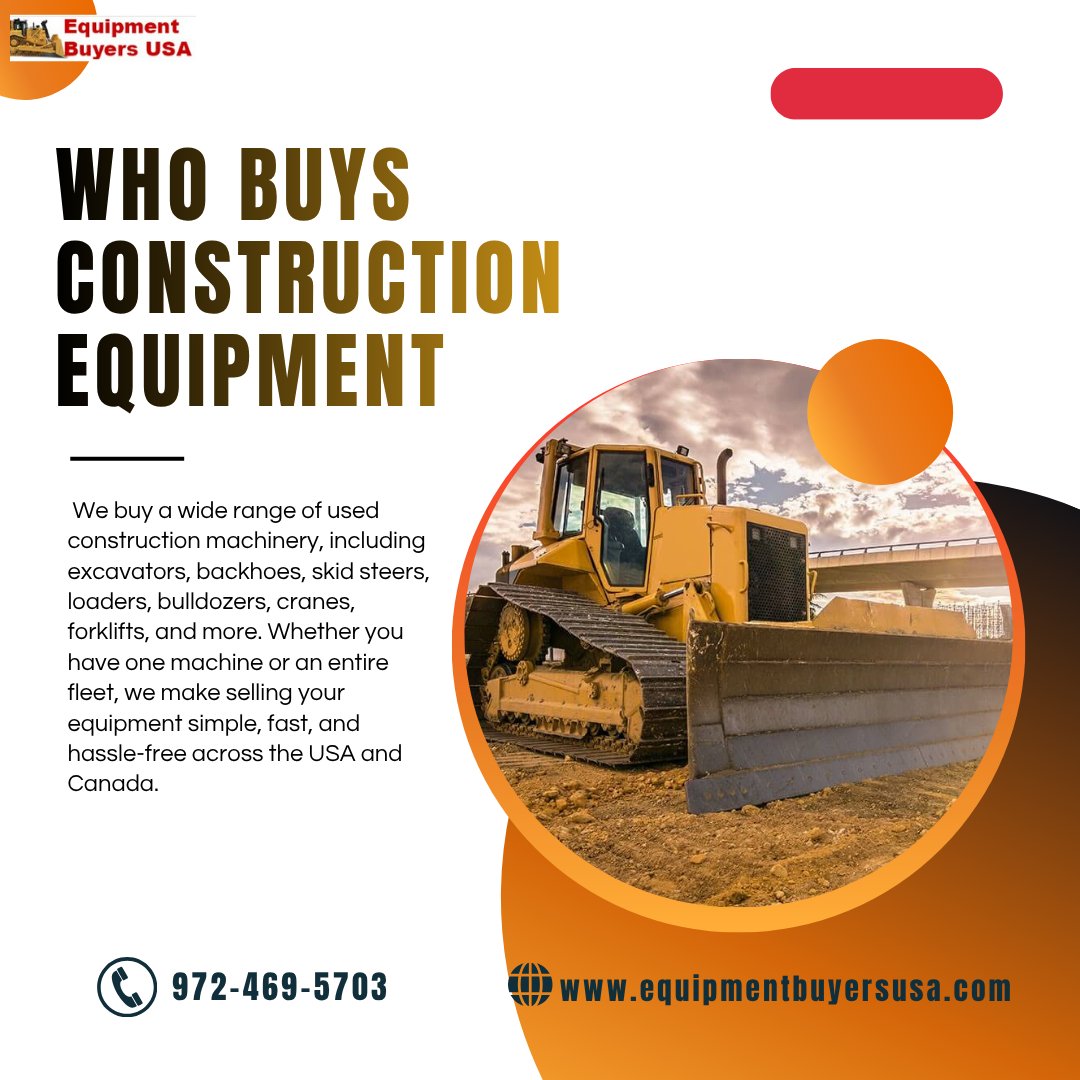 WhoOil's tweet photo. Who Buys Construction Equipment

We buy all types of heavy machinery, including backhoes, backhoes, cranes, and excavators.
Visit https://t.co/pcNa36l41Y for more information.

#constructionequipmentdealer #wheretosellusedconstructionequipment https://t.co/H2jlHZVwim