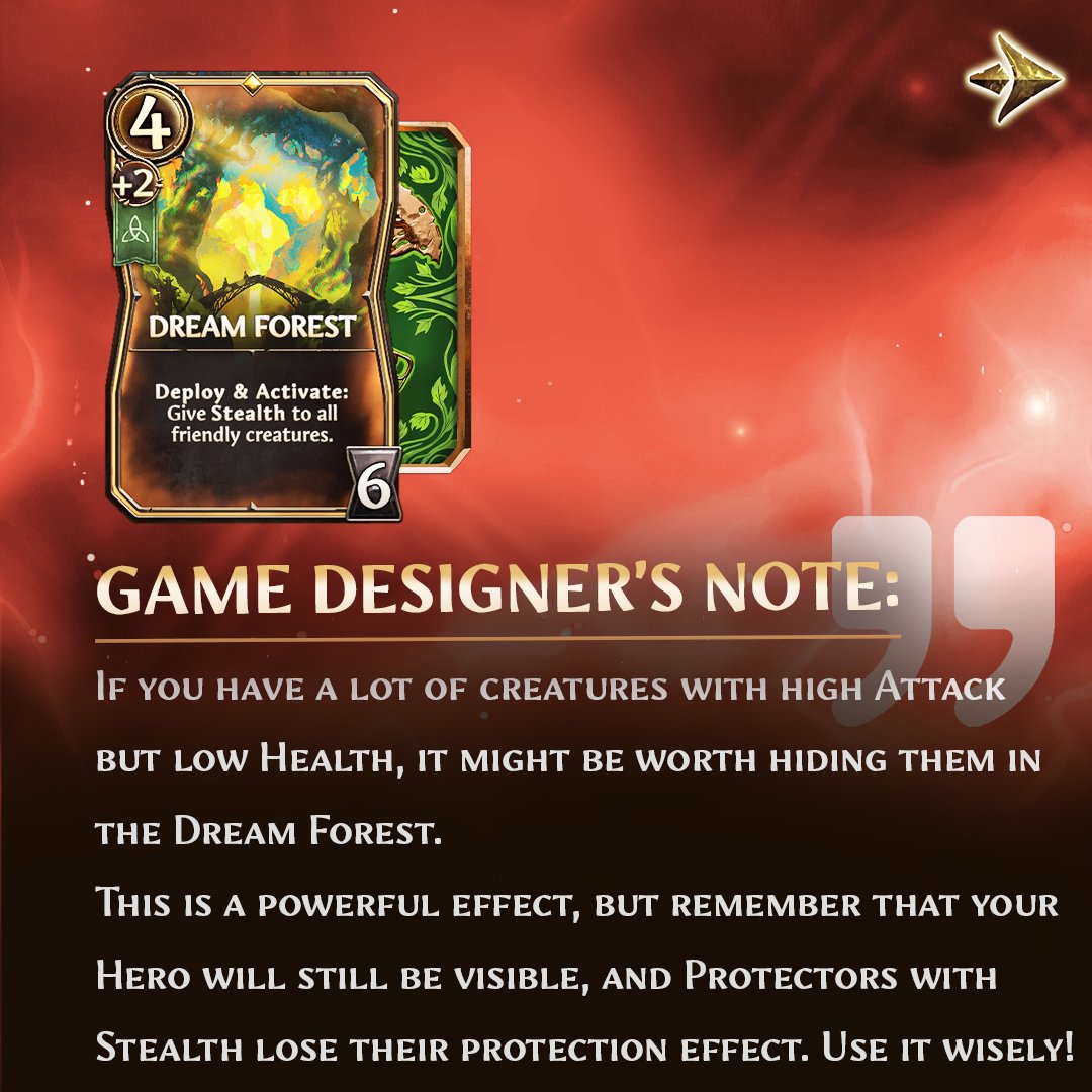 MightMagicFates's tweet photo. ⚡Game Designer’s Note

Dream Forest is finally joining the roation on Monday, October 12th!

💭 We asked our Game Designers to share their thoughts on this new Legendary!

Don't forget to take a look at the gameplay showcase! https://t.co/olqVjh9lbZ